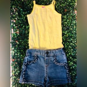 Garanimals Jean size 6-9M and Carter’s size 6M color Yellow and white
